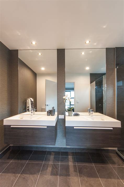 Double vanities are a great way to make sure that each person using the bathroom gets enough one of the challenges when it comes to double vanities is deciding how you're going to put up mirror. Double vanity and mirror in Hamilton | Building a house ...
