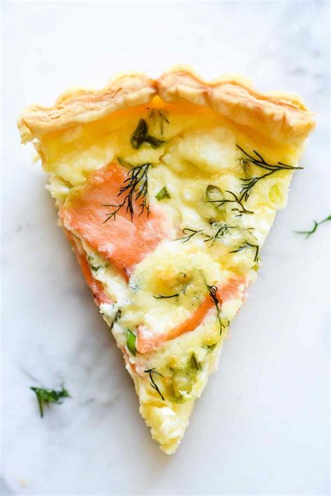 Smoked Salmon Dill And Goat Cheese Quiche Goat