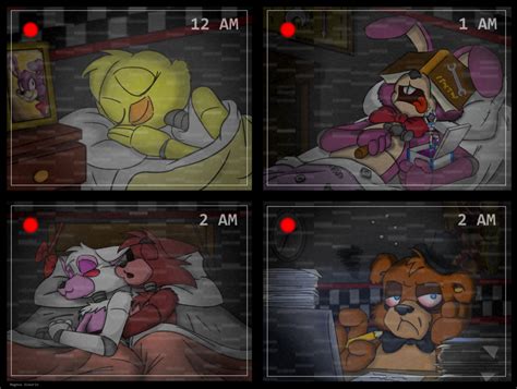 Sleeptime At Freddys By Magzieart On