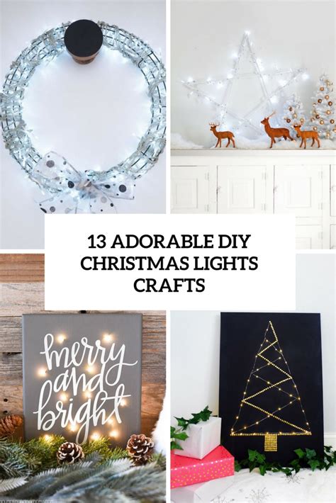 13 Adorable Diy Christmas Lights Crafts Shelterness