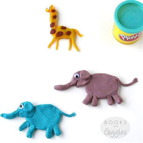 Easy Playdough Animals Play Dough Animals Clay Crafts For Kids Kids