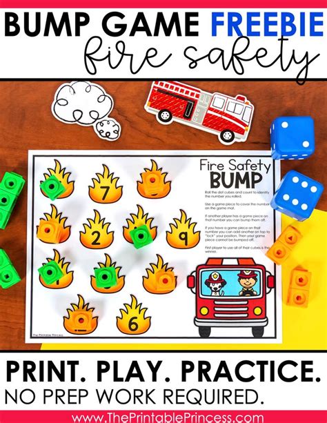 They all cover the typical skills preschoolers usually work on throughout the year. Free Fire Safety Math Game | Fire safety, Kindergarten math activities, Math games