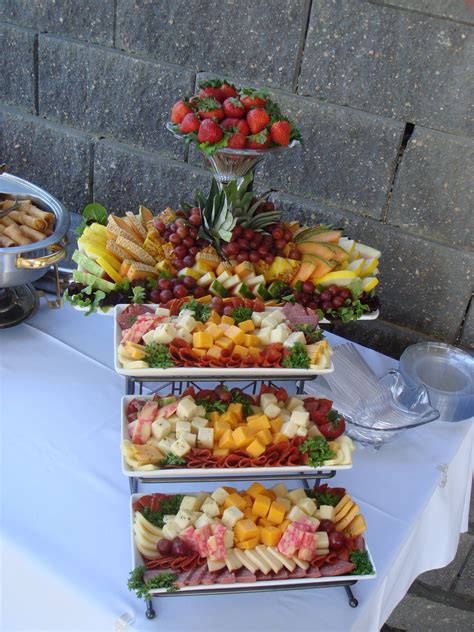Like The Tiered Tray Food Appetizers For Party Food Displays