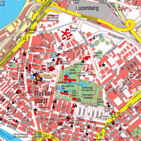 mannheim innenstadt karte