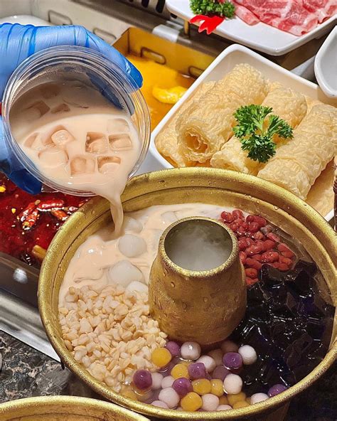 Shang Pin Hotpot Has Stretchy Taro Mochi Milk Tea Hotpot And More