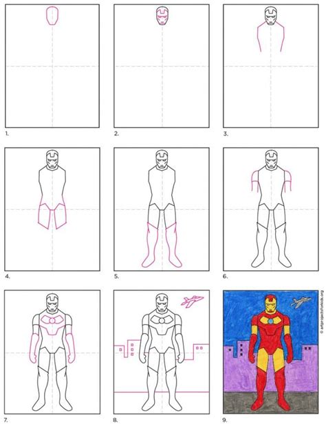 How To Draw Iron Man Face Step By Step ~ How To Draw Iron Man In A Few