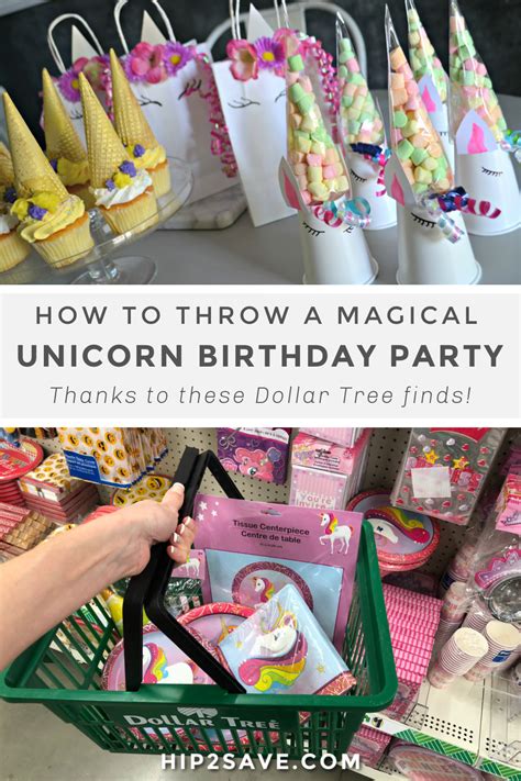 3 Easy Diy Unicorn Birthday Party Ideas Using Dollar Tree Supplies