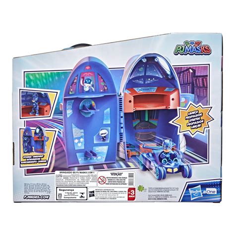 Pj Masks 2 In 1 Hq Playset Headquarters And Rocket Preschool Toy