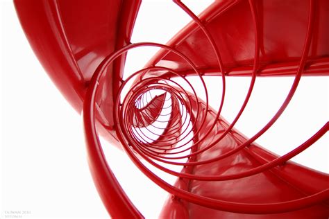Wallpaper Architecture Abstract Heart Red Spiral Taiwan 2010