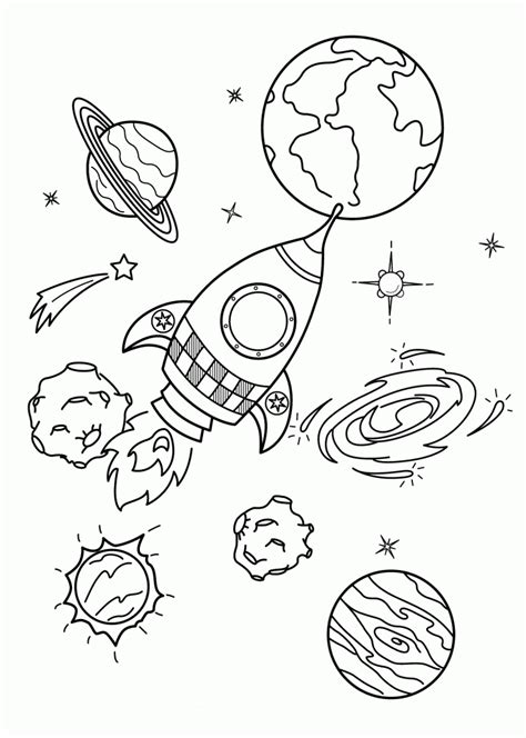 Pin on Space Coloring Pages