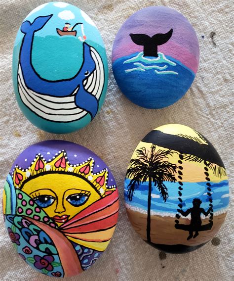 10 Designs To Paint On Rocks