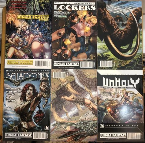 Jungle Fantasy Survivors Ivory Vixens Annuals Lot Of Boundless Comics Comic Books
