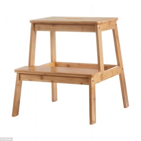 Modern kitchen furniture may bring repetition to the whole space which basically means consistency in style and design. Kmart step stool doubles as table for toddlers | Daily ...