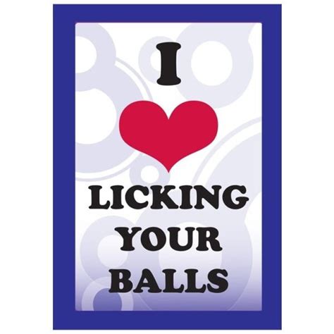 I LOVE LICKING YOUR BALLS CARD Lust Brighton Hove Sex Shop Adore