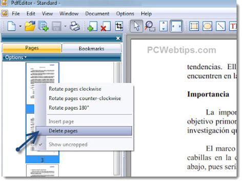 Como Eliminar Una Pagina De Un Documento Pdf Pcwebtips