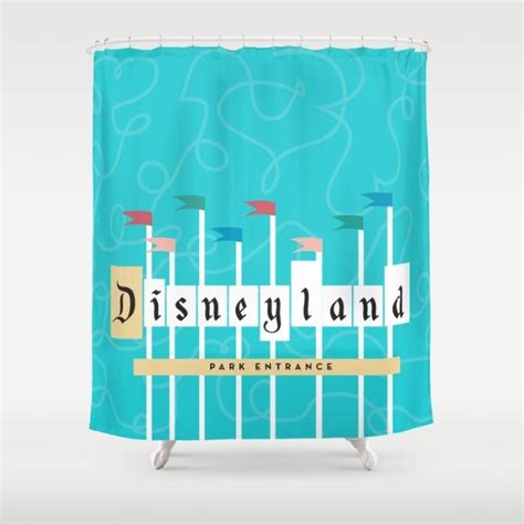 Park Entrance Disney Inspired Shower Curtain By Jordan Blaser