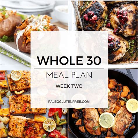 Complete Whole 30 Meal Plan Paleo Gluten Free Eats