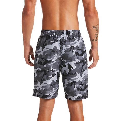 Nike Mens Camo Vital Swim Trunks Academy