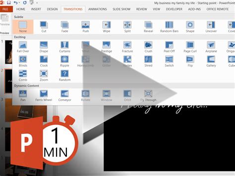 How To Apply Transitions In Powerpoint 2013
