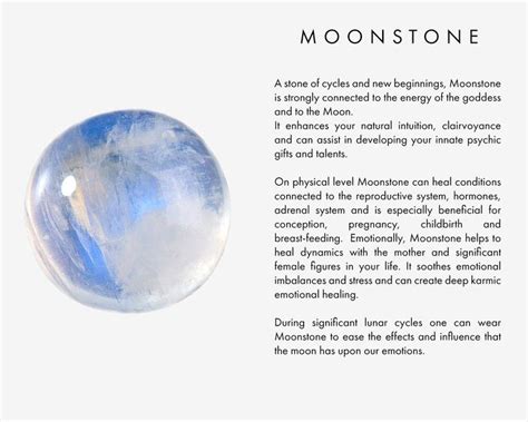 A Stone Of Cycles And New Beginnings Moonstone Is Strongly Connected