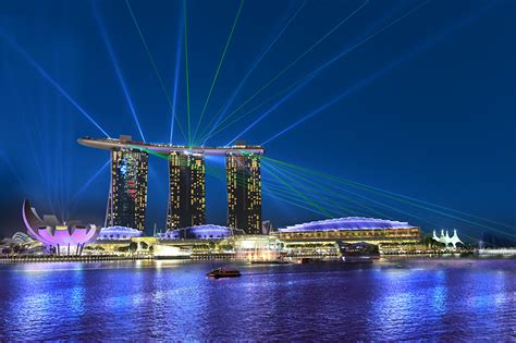 Fonds Decran Singapour Marina Bay Sands Nuit Villes Télécharger Photo