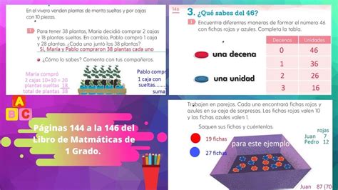 Haz clic aquí para obtener una respuesta a tu pregunta pagina 118 de matematicas 5 grado ayuda porfa 1. Páginas 144 a la 146 del Libro de Matemáticas de 1 Grado ...
