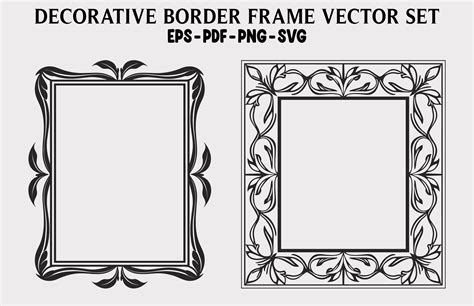 Floral Border Frames Svg Vector Bundle Graphic By Designs River