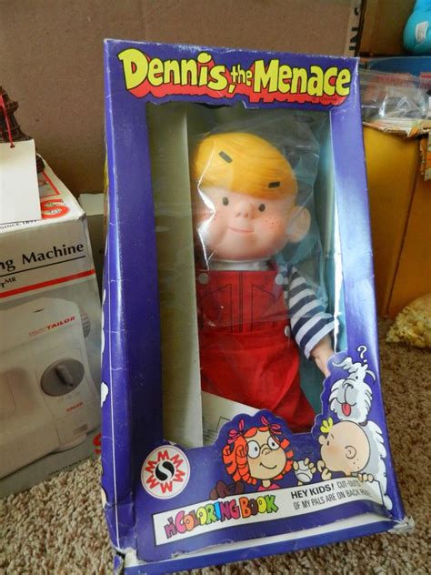 Vintage 1983 Dennis The Menace Doll With Coloring Book Coloring Books