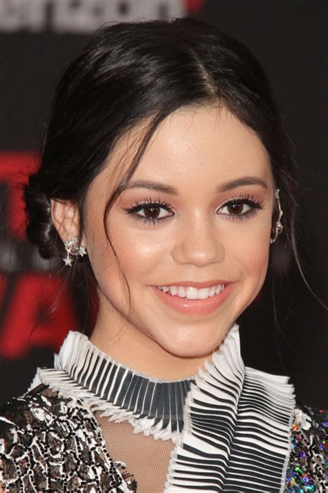 jenna ortega straight dark brown face framing pieces updo hairstyle steal her style