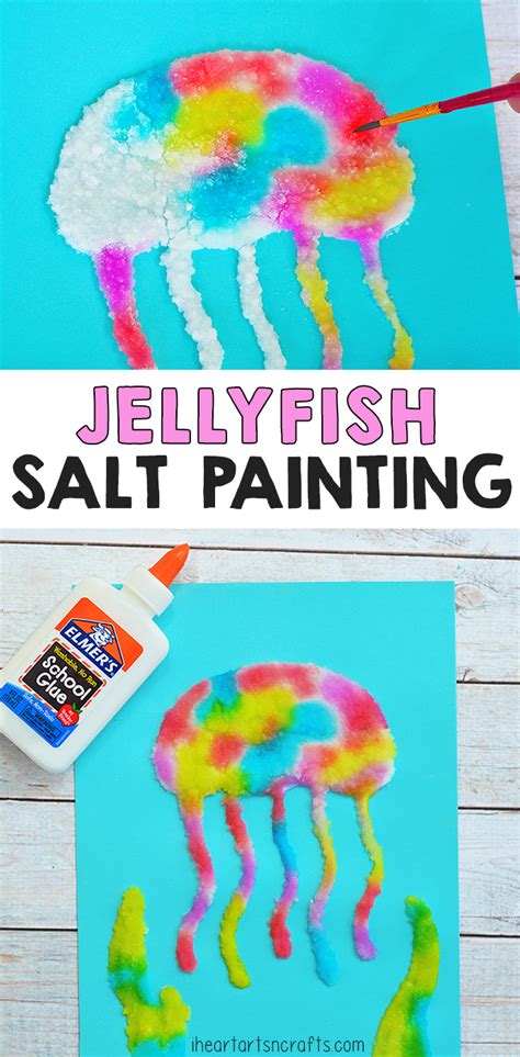 Stick with a summer fun theme and make origami boats that the kids can float in a local stream or. Jellyfish Salt Painting Activity For Kids | Preschool art ...
