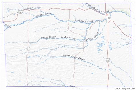 Map Of Cherry County Nebraska