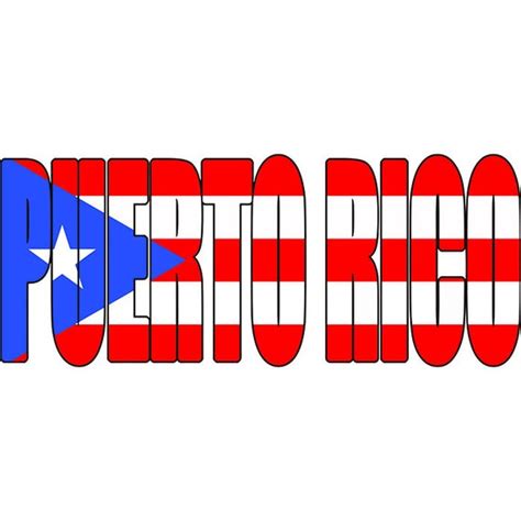 Puerto Rico Text Flag Rican San Juan Island Country National Etsy