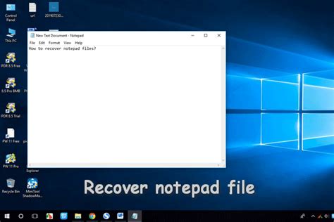 4 Ways To Recover Notepad File On Win 10 Quickly Data Recovery Note