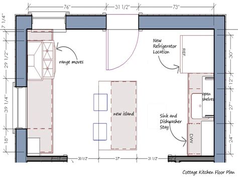Small Kitchen Floor Plan Kitchen Floor Plans And Layouts Small Cottage