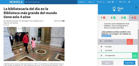 Users must have an account with newsela to take quizzes and review. Educate to Liberate: News Made Simple for Kids with Newsela