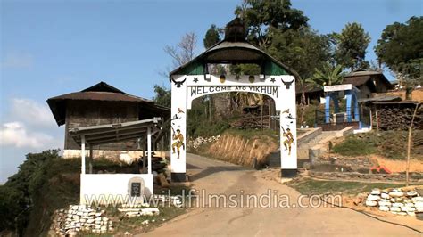Traditional Naga Gate At Yikhum Village Wokha District Youtube