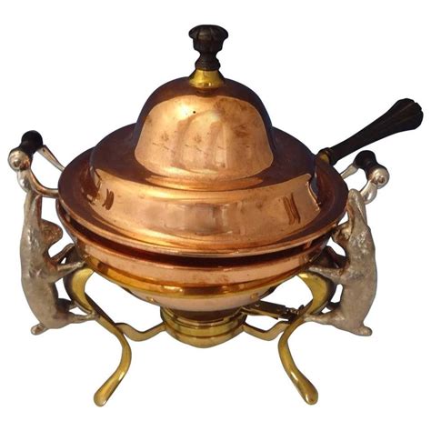 Antique Copper Chafing Dish For Sale On 1stdibs