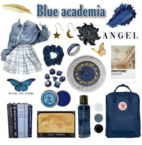 Pin By Lux On Clothes Blue Academia Blue Academia Aesthetic Outfit