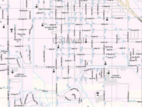 Caldwell Map Idaho