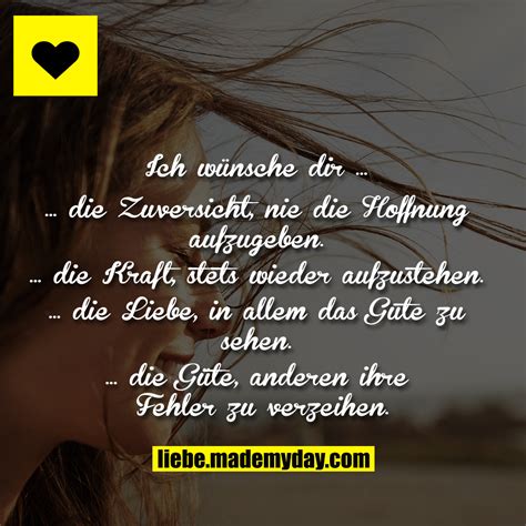 Was ist dabei besonders wichtig? Ich wünsche dir … … ... - Made My Day