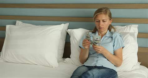Disappointed Sad Man Sitting On Bed Cant Have Sex With