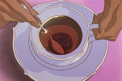 I was just looking on pinterest when i found this really cute picture and i instantly thought that it would be perfect for teacup. Anime Food Blog | Aesthetic anime, Utena, 90s anime
