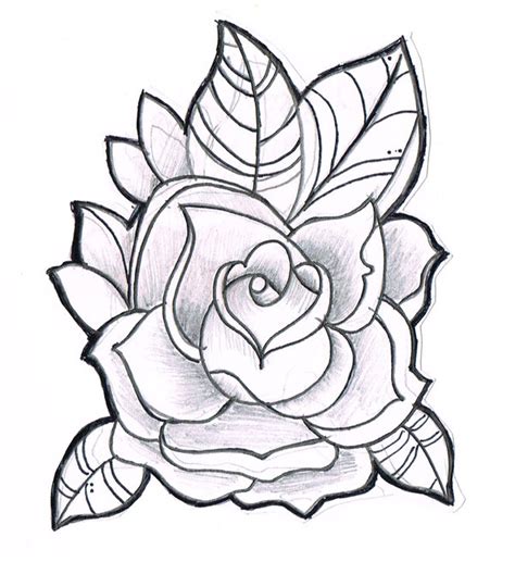 Rose lineart clipart free download! Free Line Drawing Of A Rose, Download Free Clip Art, Free ...