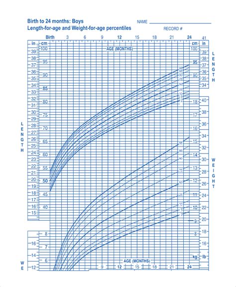 Baby Boy Growth Chart Template 8 Free Pdf Excel Documents Download