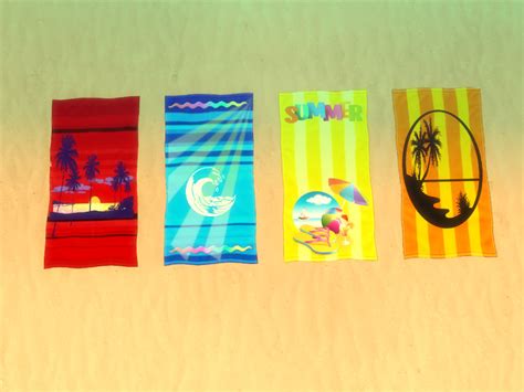 The Sims Resource Living It Up Beach Towels