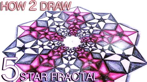 How To Draw Fractals Golden Ratio Star Pattern Sacred Geometry