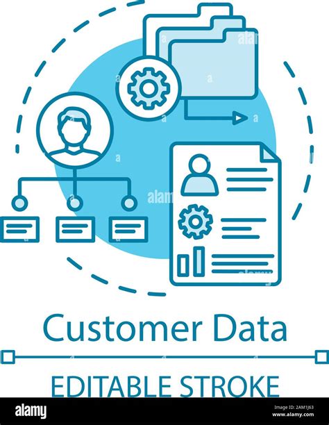 Customer Data Turquoise Concept Icon Accounting System Clients