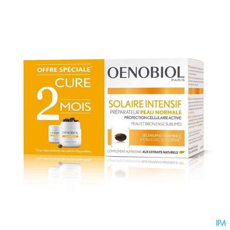 Oenobiol Solaire Intensif Peau Normal 60 Capsules Parapharmacie Henry