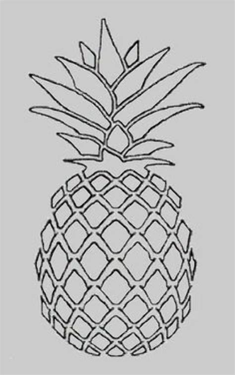 Printable Pineapple Outline Printable World Holiday