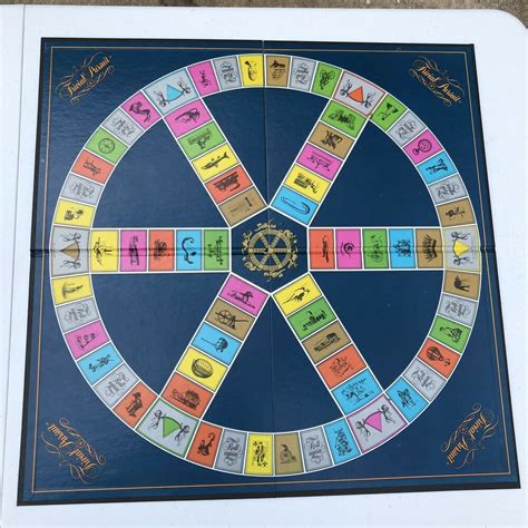 Trivial Pursuit Vintage Genus Blue Game Board Only Replacement